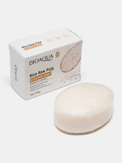 BIOAQUA мыло с добавлением экстракта риса