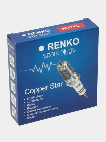 Свеча зажигания Ренко Gentra/Cobolt/Nexia3/Spark, 3-контактная бензиновая