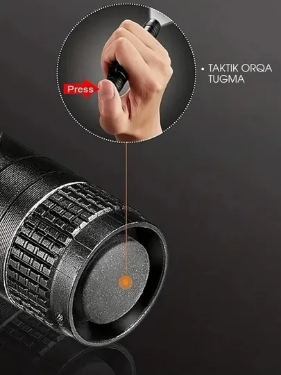 Ультрафиолетовый фонарь LED, алюминиевый корпус, влагозащищенный — CARGOUZ-FONAR3