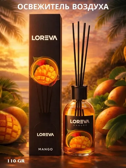 Освежитель воздуха для дома, офиса и автомобиля LOREVA -110 мл