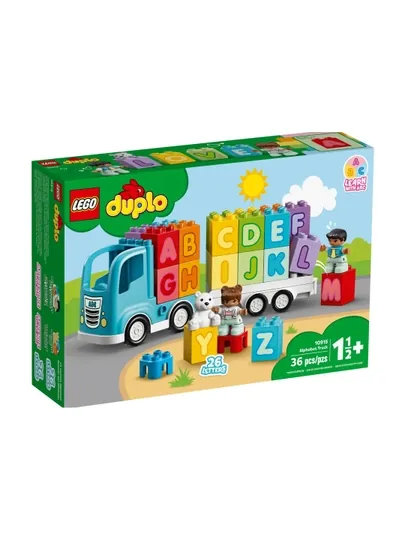Конструктор LEGO Duplo Грузовик Алфавит 10915, деталей 36 шт