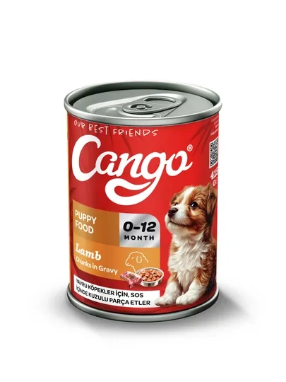 Влажный корм Cango для щенков с ягнёнком в соусе, 415 г