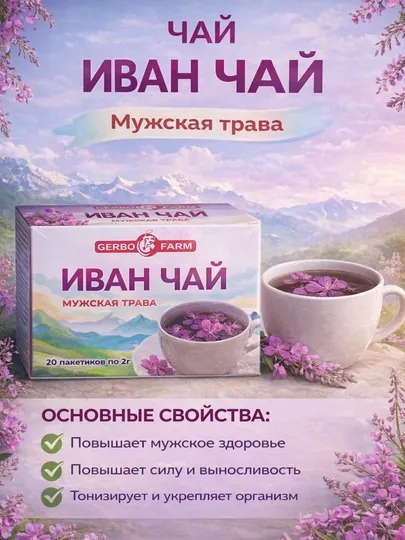 Иван-чай по 2г №20 штук
