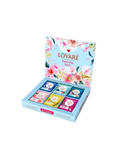 Подарочный набор чая Lovare Bouquet, 30 ароматных чайных пакетиков