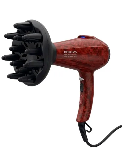 Профессиональный фен для волос PHILIPS, для сушки и укладки с ионизацией, 2400W