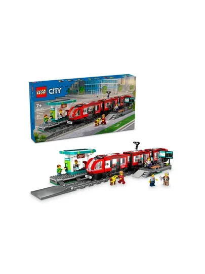 Конструктор LEGO City 60423 Трамвай и станция в центре города, 811 деталей
