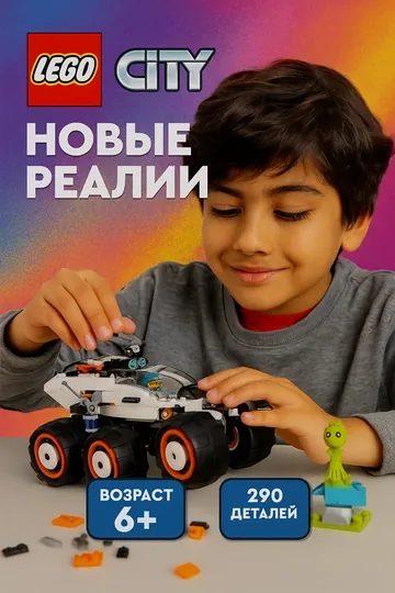 Конструктор LEGO City Космический вездеход и инопланетная жизнь, 60431