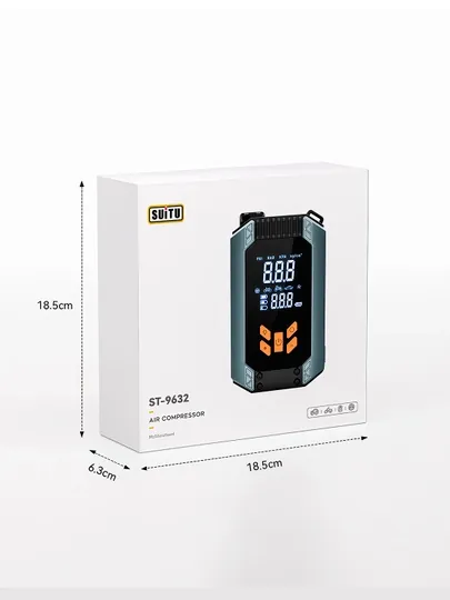 Пусковое устройство для авто — Jump Starter, 4-в-1, с компрессором и Power Bank