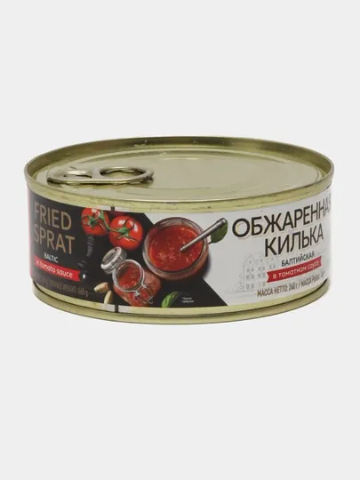 Килька балтийская Baltic gold, обжаренная в томатном соусе, 240 г