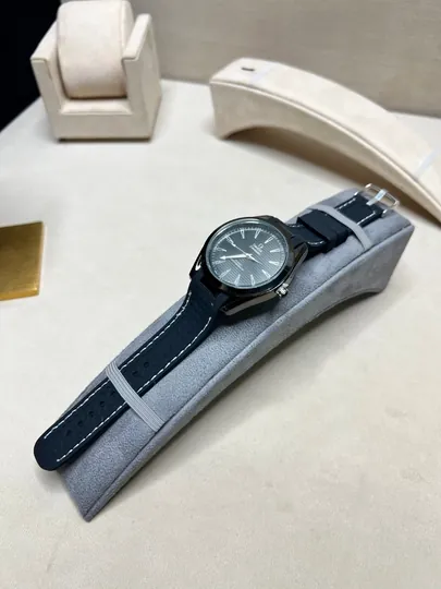 Мужские наручные часы Omega, новая модель с силиконовым ремешком, в подарочной коробке — AXABRND-OMEGA40-ЧЕРН