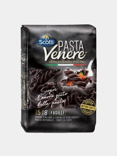 Паста RISO SCOTTI Venere Integrale Fusilli, 400 г