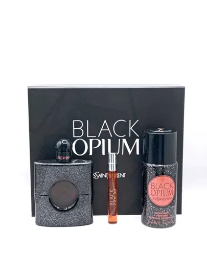 YSL BLACK OPIUM женский набор парфюмированной воды и дезодоранта-спрея