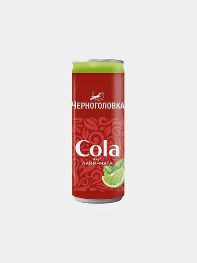 Лимонад Черноголовка Кола Лайм-мята 0,33 л