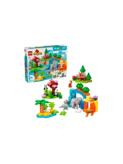 Конструктор LEGO DUPLO 10446 Семьи диких животных 3в1, 92 детали