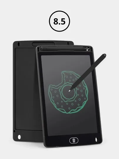 Детский графический LCD планшет для рисования, электронная доска, 8.5", 12 * 16.5 см
