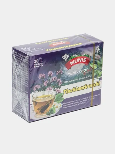 Лечебно-профилактический чай Munis Успокоительный, 20 фильтр-пакетиков — MUNISC-УСПОКОЙ