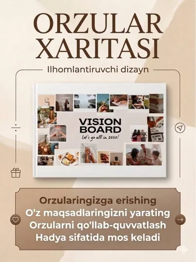 Карта желаний – Vision Board набор для визуализация целей