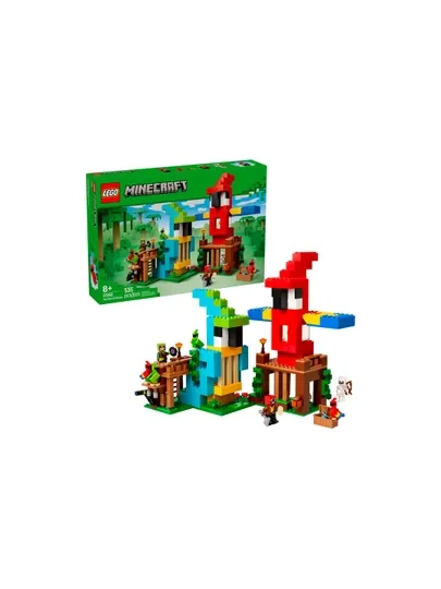 Конструктор LEGO Minecraft 21282 Попугайные домики, 535 деталей