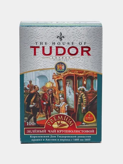 Крупнолистовой зеленый чай Tudor, 100 г