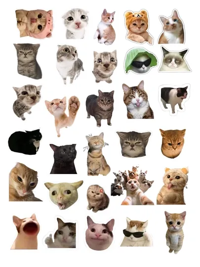 Стикеры котят, наклейки