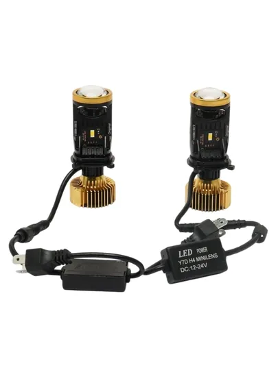 Y7D Y7LED H4: линейный светодиод для автомобильных фар — CARGEAR-Y7LED-ЗОЛОТ
