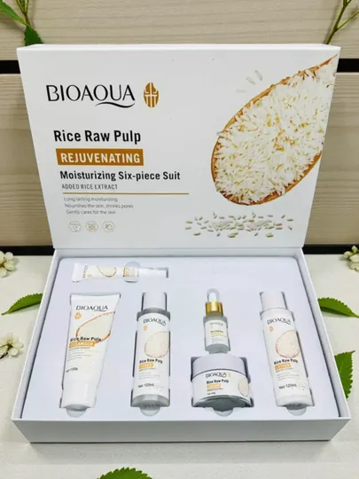 Bioaqua 6 в 1 уход за лицом с экстрактом риса