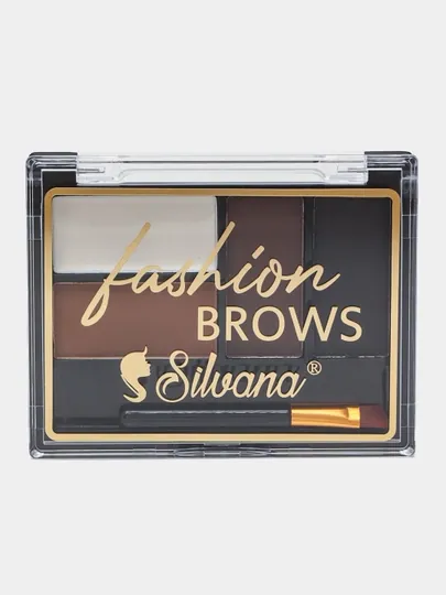 Тени для бровей для макияжа fashion BROWS Silvana №01, 02, 03