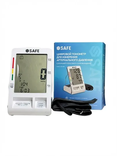 Тонометр цифровой с голосовым сопровождением, SS SAFE, Модель: AXD-808