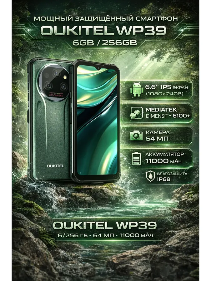 Защищенный смартфон WP39 6GB 256GB