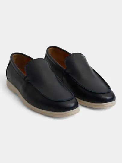 Мужские мокасины из натуральной кожи Loro Piana