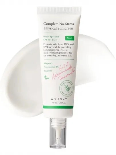 AXIS-Y Complete No-Stress Physical Sunscreen SPF50+ PA++++ (Ver.3)