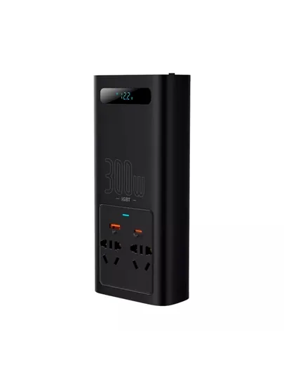 Инвертор автомобильный BASEUS 300W, 12В - 220В