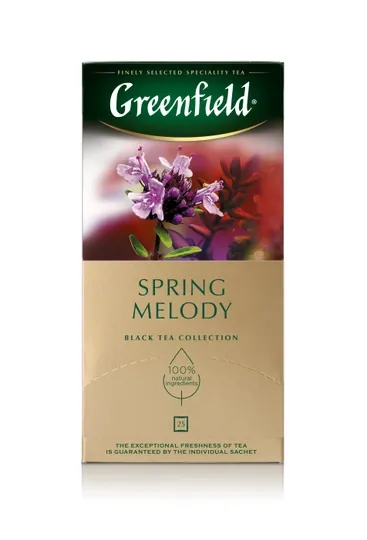 Черный чай Greenfield Spring Melody, 1.5 г, 25 пакетиков