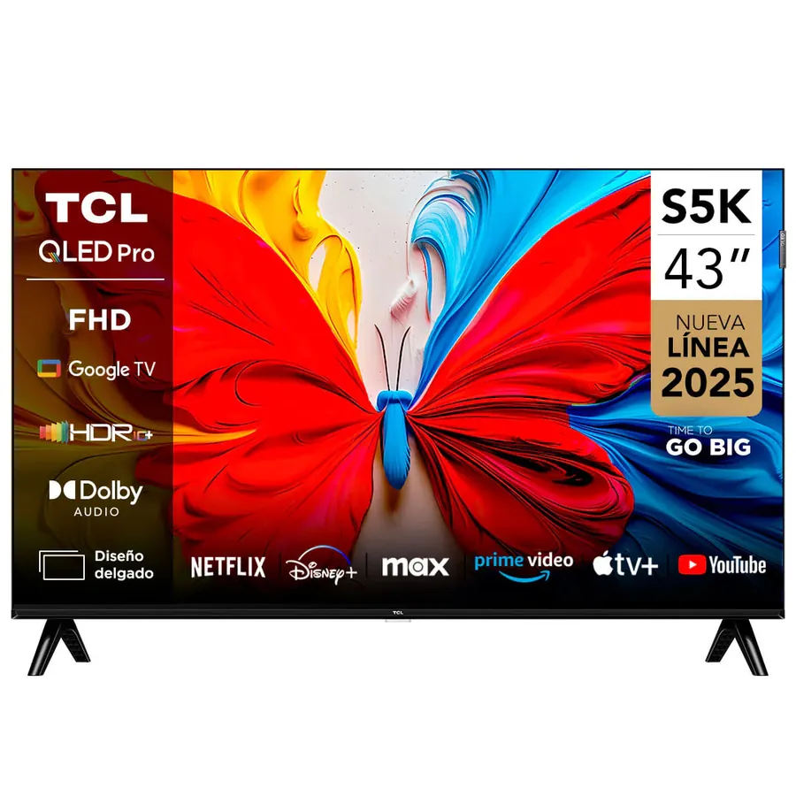 Телевизор TCL 43S5K 43", чёрный