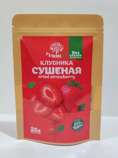 Сушеная клубника натуральная без сахара