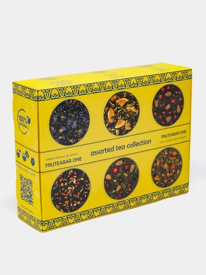 Fruteabar ONE Assorted tea collection. Набор из 6 видов чайных купажей, 240г