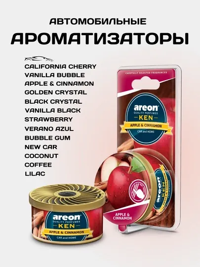 Освежитель для машины Areon Ken Blister, ароматизатор для авто, освежитель воздуха