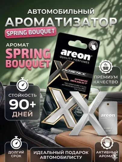 Ароматизатор AREON X для воздуха Aromatizaroe, болгарский продукт AROMATIZATOR CAR FRESHE