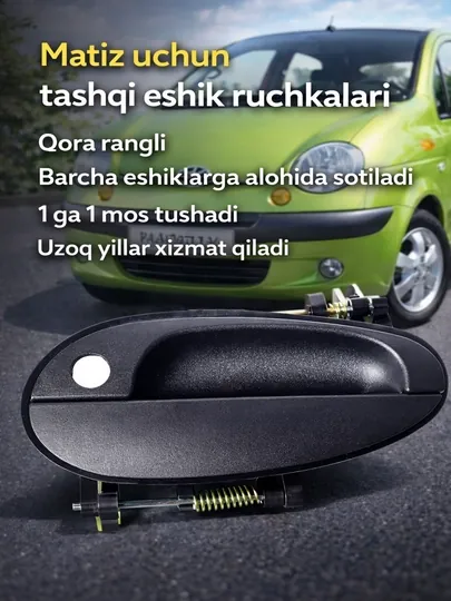 Наружные дверные ручки Matiz черного цвета
