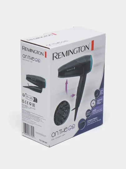 Фен для волос Remington On The Go D1500 дорожный, 2000 Вт