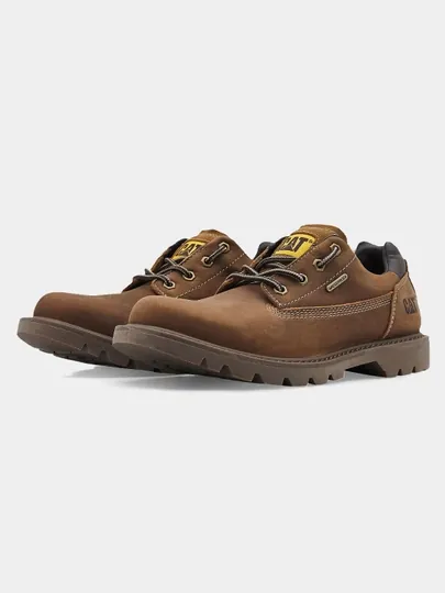 Кожаные мужские ботинки Cat Colorado Low 2.0, на осень и зиму, водостойкие waterproof