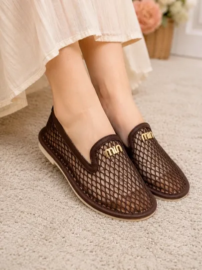 Женские мокасины для летнего сезона, размеры 36-40 — RIZO1-355XILM-КОРИЧН-40