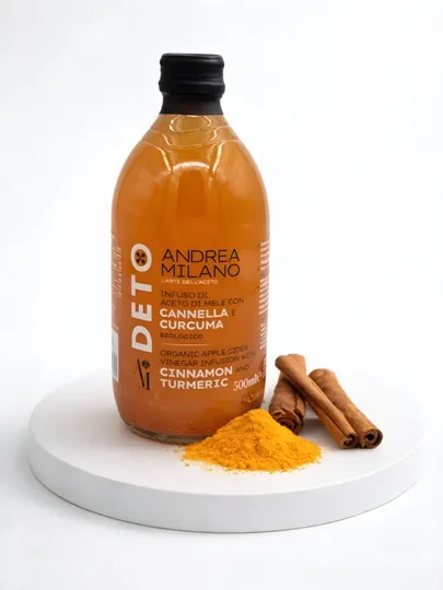 Уксус яблочный органический Andrea Milano DETO, 500 мл — PPHS-VINEGAR-КОРИЧН