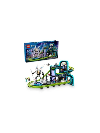 Конструктор LEGO City 60421 Парк американских горок Мир роботов, 986 деталей