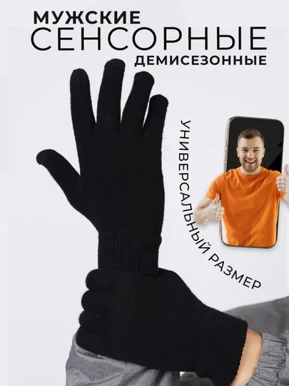 Перчатки мужские сенсорные демисезонные