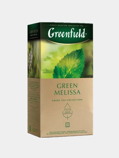 Чай зеленый Greenfield Green Melissa, 1.5 г, 25 пакетиков