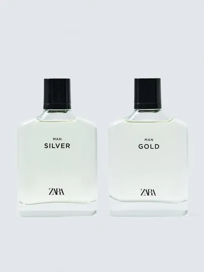 Туалетная вода для мужчин Zara Silver 100 мл + Gold 100 мл