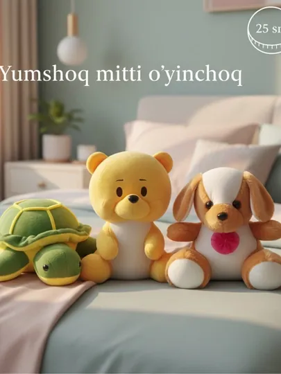 Мягкая мини-игрушка в дизайне животных, 25 см, плюшевая игрушка для детей