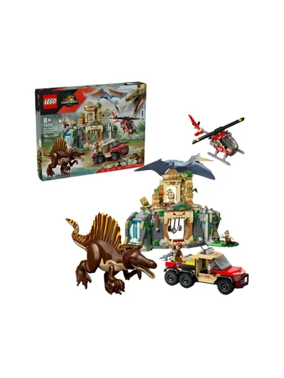 Конструктор LEGO Jurassic World Воздушная миссия Спинозавра и Кетцалькоатля 76976, 984 шт