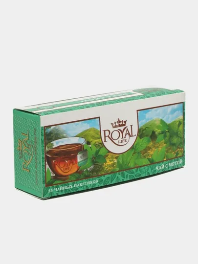Чай черный Royal Life Mentol tea, 25 пакетиков